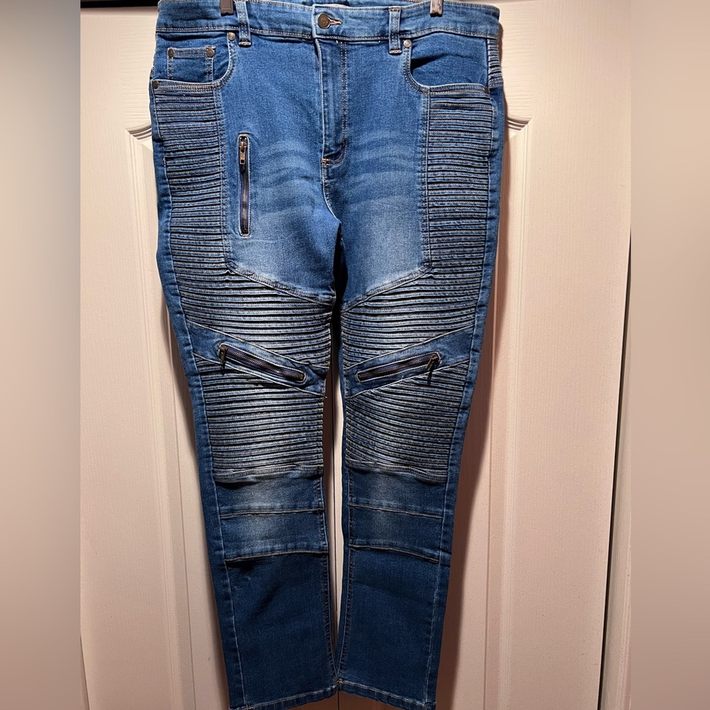 Men’s denim jeans Denim Gold 38 waist 30 length medium blue